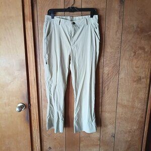 Viodia Men’s Tan Nylon Pants Size L Lightweight Casual Outdoor Travel